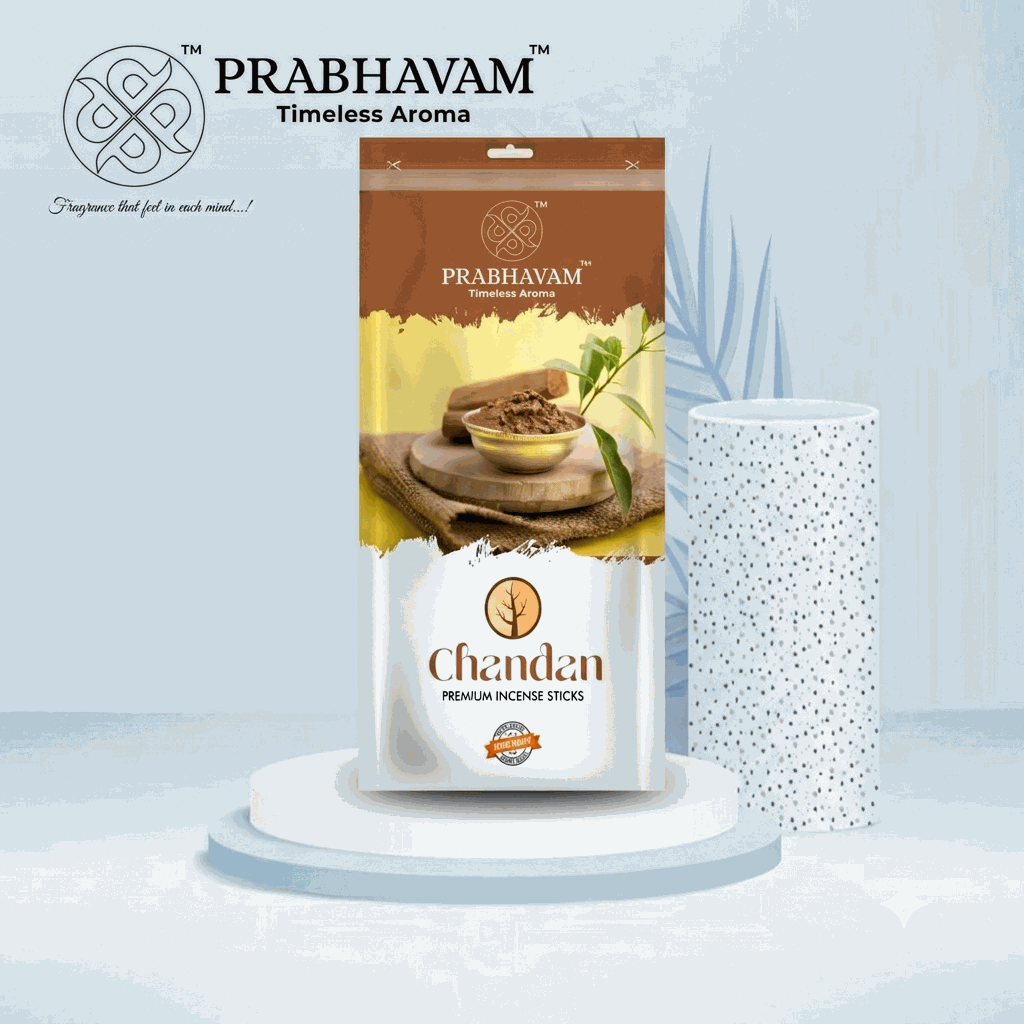 Chandan Premium Incense Stick | Herbal | 100% Natural Bamboo | Aromatic | Eco-Friendly | Indian Incense
