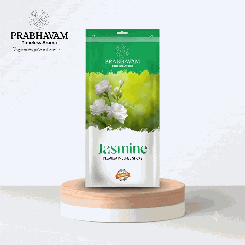 Jasmine Incense Stick | Herbal | 100% Natural Bamboo | Aromatic | Eco-Friendly | Indian Incense