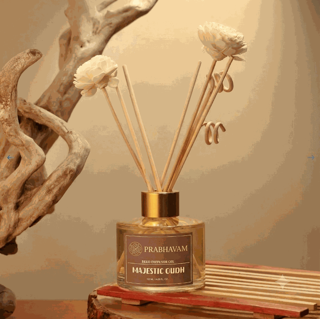 Reed Diffuser Discovery Pack – 30 ML | Majestic Oudh Fragrance | Eco-Friendly with Natural Rattan Sticks
