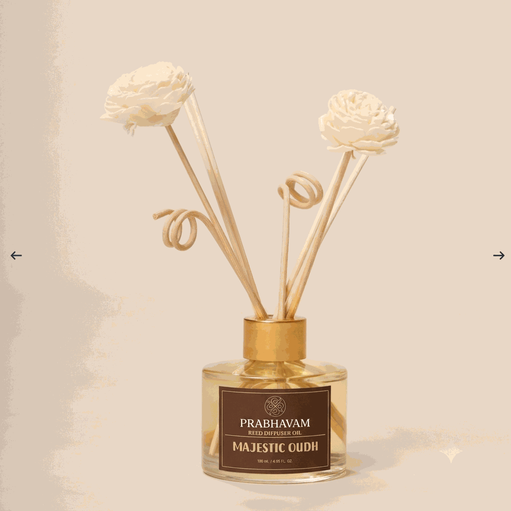 Reed Diffuser Discovery Pack – 30 ML | Majestic Oudh Fragrance | Eco-Friendly with Natural Rattan Sticks hover