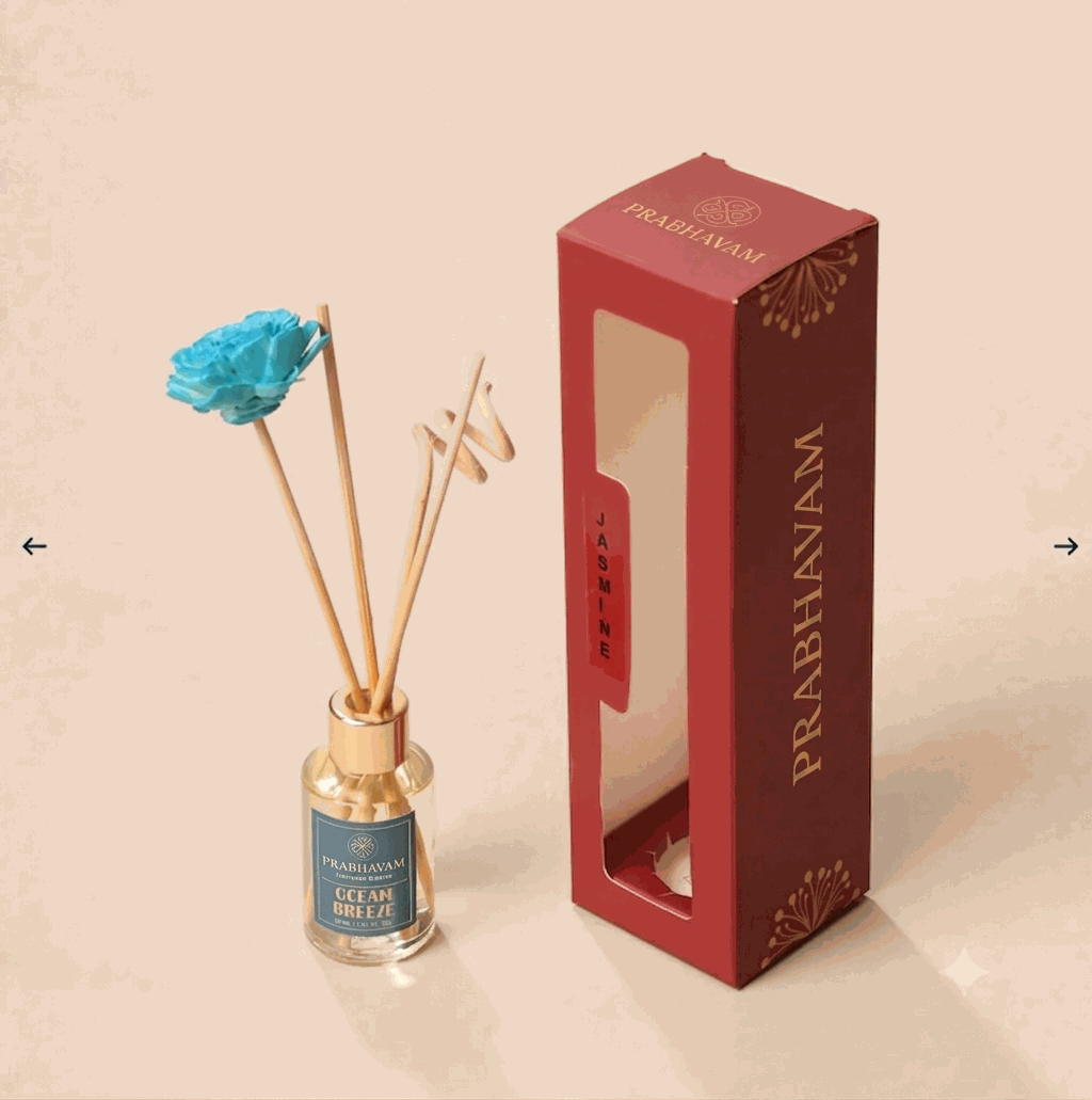 Reed Diffuser Discovery Pack – 30 ML | Ocean Breeze Fragrance | Eco-Friendly with Natural Rattan Sticks thumbnail