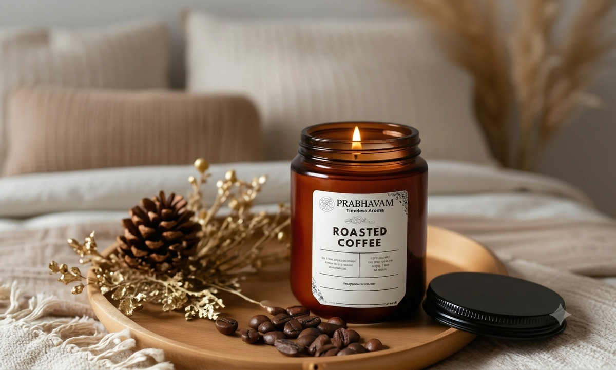 Amber Jar Soy Wax Candles (200g each) | Roasted Coffee | Clean Long Burn with Natural Cotton Wicks